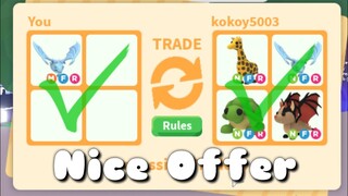 What People Trade For Mega Neon Frost Dragon | +GIVEAWAY | Roblox AdoptMe!