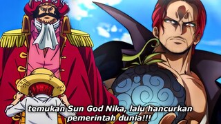 One Piece 1045, Kenapa Shanks Tidak Memakan Buah Iblis Sun God Nika?