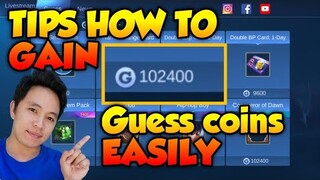 TRICKS ON HOW TO WIN GUESS COINS EASILY | 2020 ML TUTORIAL (TAGALOG)