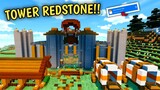 GOKILL PARAH!! TOWER REDSTONE INI ADA BASE FULL REDSTONE!! - Map Showcase Minecraft #169