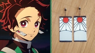 Making Tanjiro's Hanafuda Earrings - Demon Slayer Cosplay Prop Tutorial