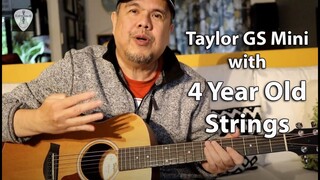 Taylor GS Mini Guitar After 4 Years without String Change