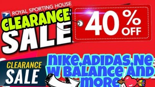 CLEARANCE SALE UPTO 40% OFF ROYAL SPORTING HOUSE ALIMALL CUBAO, SOLID DITO!