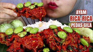 ASMR AYAM RICA-RICA PEDAS GILA PAKE PETE | ULUL ASMR MUKBANG INDONESIA