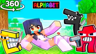 FRIENDS Saving APHMAU from ALPHABET LORE in Minecraft 360°