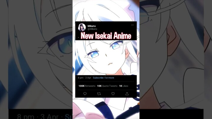 New Isekai Anime 2024