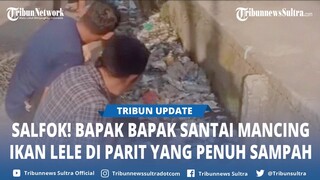 Viral Warga Aceh Tengah Mancing Ikan Lele di Parit yang Penuh Sampah