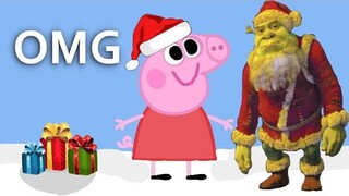 Peppa Pig meets Santa Claus (TRY NOT TO LAUGH)