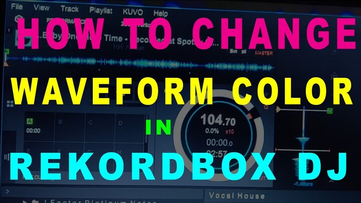 How to Change Waveform Color in Rekordbox DJ ( Tagalog )