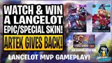 WATCH AND WIN A LANCELOT EPIC/SPECIAL SKIN! ARTEK GIVES BACK! + WIN MASSIVE DIAS IN DIAMOND LOTTERY