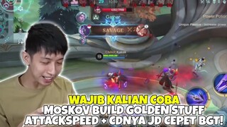 COBAIN MOSKOV GOLDEN STAFF!! GILA ATTACK SPEED + COOLDOWN SKILLNYA JADI CPT BGT!! LGSG DPT SAVAGE