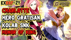 MIRIP LANCELOT VERSI KAWAI - HERO DAN SKIN EPIC GRATISAN - CHARLOTTE HONOR OF KING X SNK