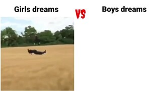 Girls Dreams Vs Boys Dreams