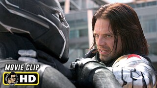 CAPTAIN AMERICA: CIVIL WAR (2016) Black Panther Vs. Winter Soldier [HD] IMAX Clip