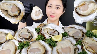 [ONHWA] The chewing sound of giant raw oysters! 🤍🦪 *Oysters