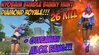 PAKE BUNDLE TERBARU BUNNY HUNT AUTO 26 KILL + GIVEAWAY ALOK!!! || FREE FIRE-BATTLEGROUND