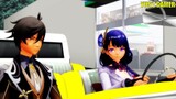 [MMD] - Genshin Impact - Zhongli Teach Baal How To Drive (Zhongli & Baal)
