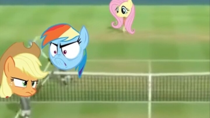 Applejack Rainbow Dash, kalian berdua bersenang-senang.