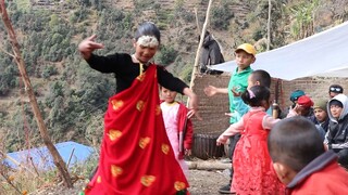 Kids Dancing in Nepalese Cultural Panchebaja | Nepalese Tradition |