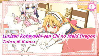 [Lukisan Kobayashi-san Chi no Maid Dragon] Tohru & Kanna_1