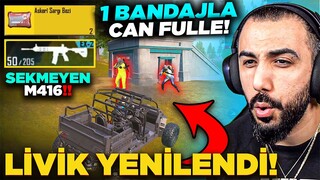 YENİ LİVİK EFSANE OLMUŞ!! CAN FULLEYEN BANDAJ, SEKMEYEN M416 VE GİZLİ MAĞARA?? | PUBG MOBILE