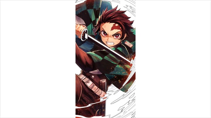 Mewarnai Tanjiro 🔥 Coloring 🖍️ demon slayer