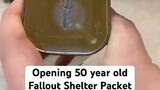 Opening 50 year old Fallout Shelter Food Packet🍲😁
