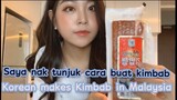 Korean made Kimbab in Malaysia/ Saya nak tunjuk cara buat Kimbab