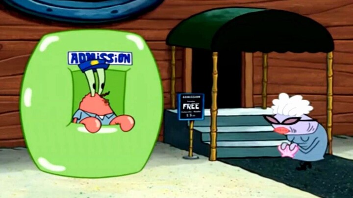 Mr. Krabs is really amazing. He can make money by doing this. Why doesn’t he go to the public toilet