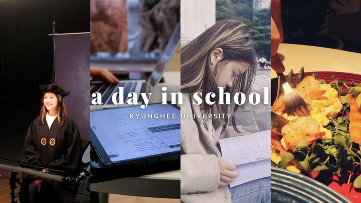 Giveaway🍁HÀN QUỐC ĐÃ VÀO THU | dành một ngày ở trường | Kyunghee Uni | Khánh Ly