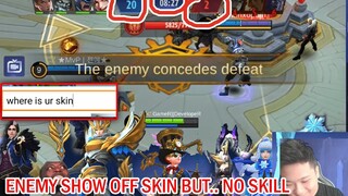 When you meet Enemy with Skin but no Skill!! Ranked Adventure Mobile Legends