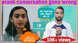 Clapingo conversation with tutor Jheel | Prank conversation | Online English speaking practice India