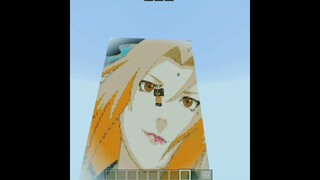 tusunde pixel art on Minecraft #anime #tsunade #pixelart