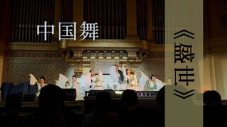 【多罗西】海外舞台中国舞表演，优雅美丽的《盛世》9人版