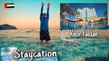 Staycation in Khor Fakkan- UAE National Day Holiday Vacation | Hotel Tour, Beach, Breakfast Buffet