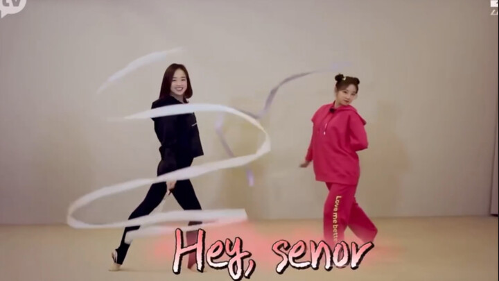 宋雨琦X孙妍在体操女神版Senorita，老师很漂亮啊 Learnway Ep15cut【(G)I-DLE】