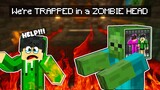 We’re TRAPPED Inside a ZOMBIE HEAD In Minecraft (Tagalog)