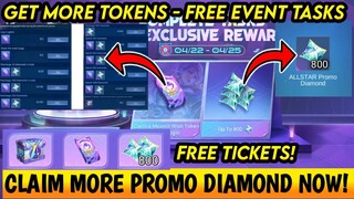 GET MORE FREE TOKENS + 800 PROMO DIAMOND ALLSTAR IN MOONLIT WISH EVENT! - MLBB