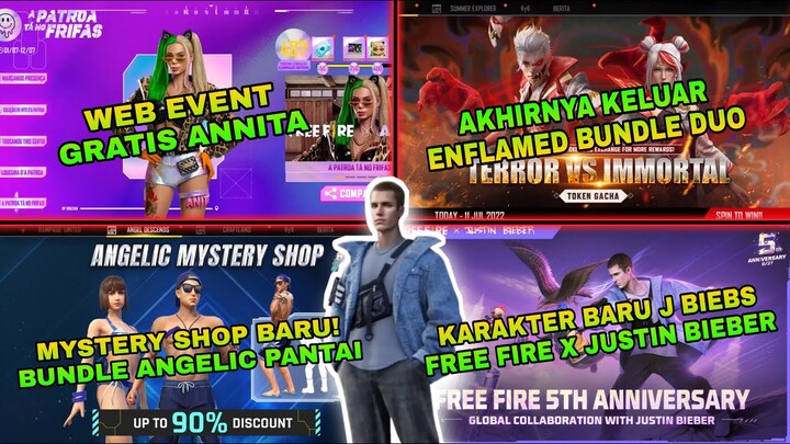 BOCORAN KARAKTER BARU FREE FIRE, WEB EVENT ANNITA, MYSTERY SHOP BUNDLE ANGEL, ENFLAMED BUNDLE RILIS🤩