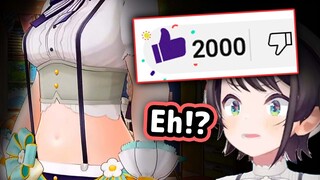 Subaru's Belly-Button Instantly Gets 2000 Likes【Hololive】