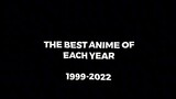 the best anime of each year