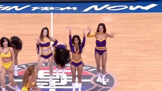 LuxyGirls, a very popular cheerleading team at basketball games in Taiwan