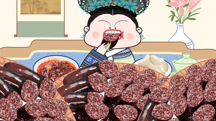 - Ruyi's Royal Love in the Palace animation eating show | Daru's immersive glutinous rice sausage~