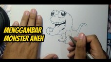 Menggambar Monster Aneh Yang Suka Ada di Anime