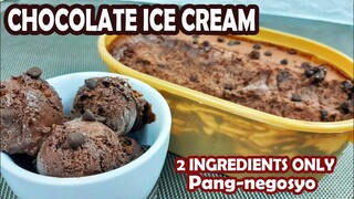 2 INGREDIENTS CHOCOLATE ICE CREAM | SOBRANG DALI NEGOSYO SA MALIIT NA PUHUNAN| HOW TO MAKE ICE CREAM