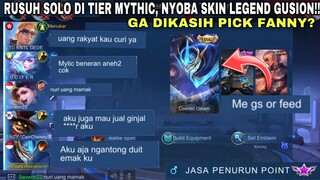 JASA PENURUN BINTANG RUSUH SOLO RANK! SAYA GUSION ATAU FEEDER KWKW!! PRANK GUSION DARAT