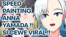 DAPET COMISS GAMBAR ANNA YAMADA SI CEWE SMP VIRAL - SPEED PAINTING / DRAWING !!