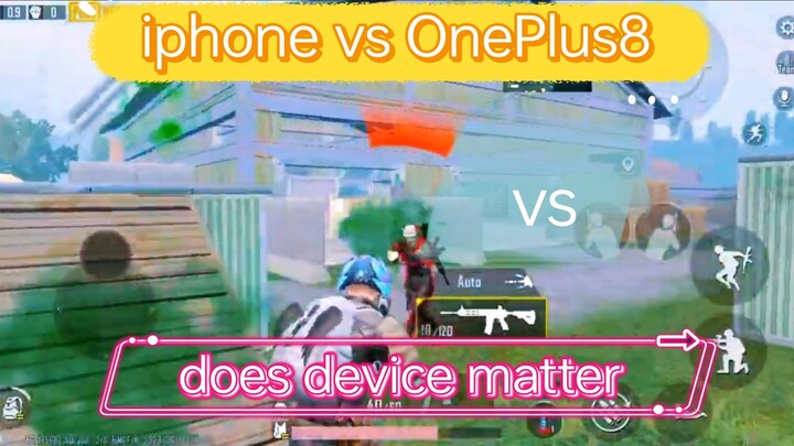 OnePlus8 vs iphone xR tdm match no hate #pubg