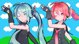 【MMD动作测试】メズマライザー（催眠术）*初音ミク&重音テト