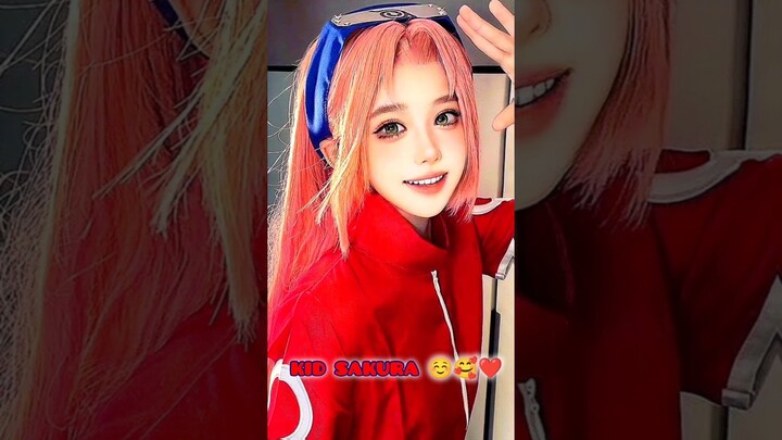 KID SAKURA🥰 VS TEEN SAKURA😍 COSPLAY 😍#naruto #narutoshippuden #boruto #sakura #cosplay #kawaii #vs